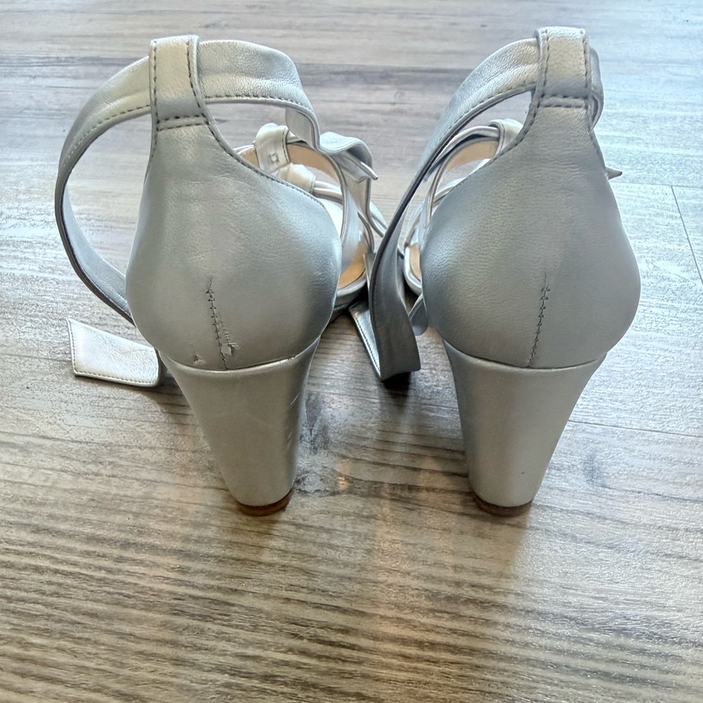 Alexandre Birman silver wedge size 37 - Picture 3 of 5